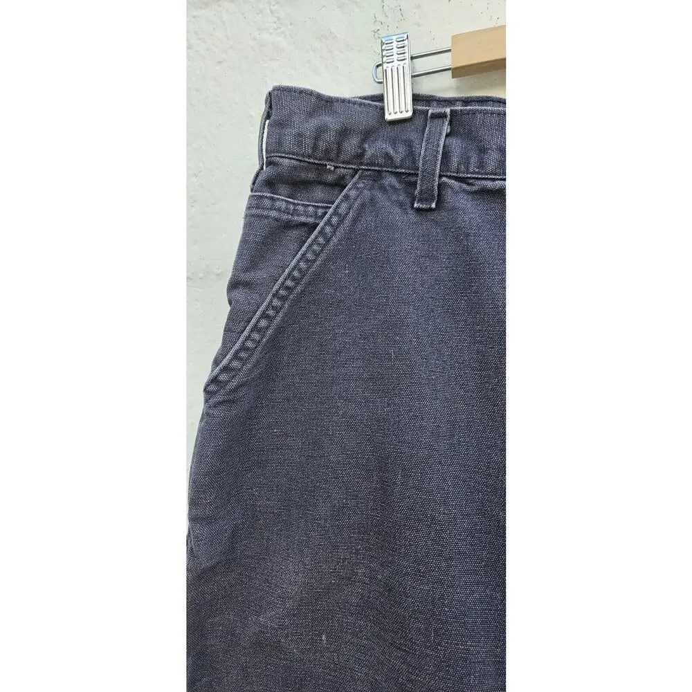 Carhartt Carpenter Jeans 42 X 30‎ Gray Dungaree Fit Denim Straight Leg Cotton